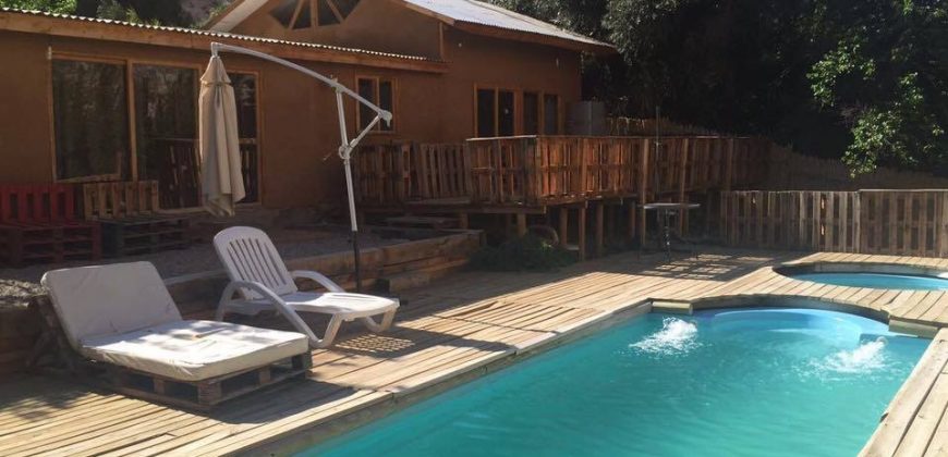 Terreno de 6.920 m2 con casa y orilla de río – Paihuano, valle de Elqui