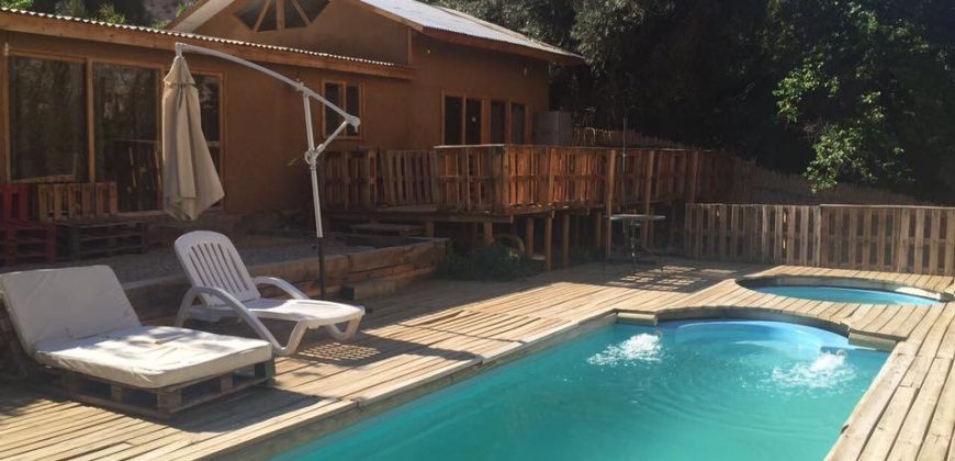 Terreno de 6.920 m2 con casa y orilla de río – Paihuano, valle de Elqui