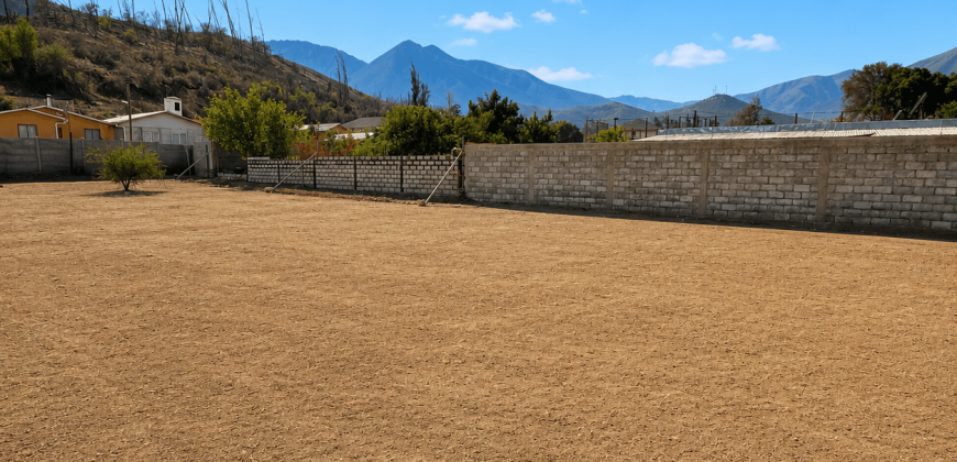 SITIO URBANO EN VENTA EN VICUÑA | 1.060 m² EN PRIMERA LÍNEA