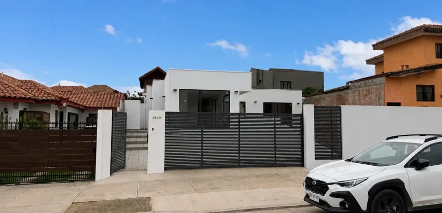 Casa Nueva 4 Habitaciones 3 Baños  | 140 mt San Joaquín La Serena |